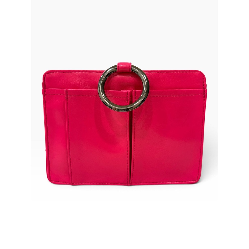 Pouchee Hot Pink Purse Organizer Insert with Ring Handles and Card Slots